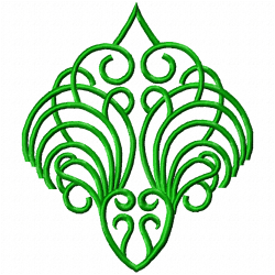 Flowers And Tree Embroidery Design 7